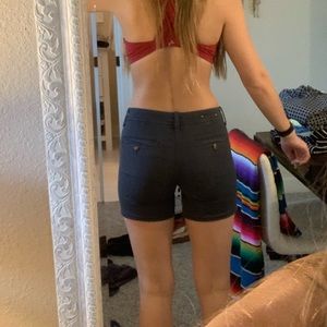 Navy blue midi short